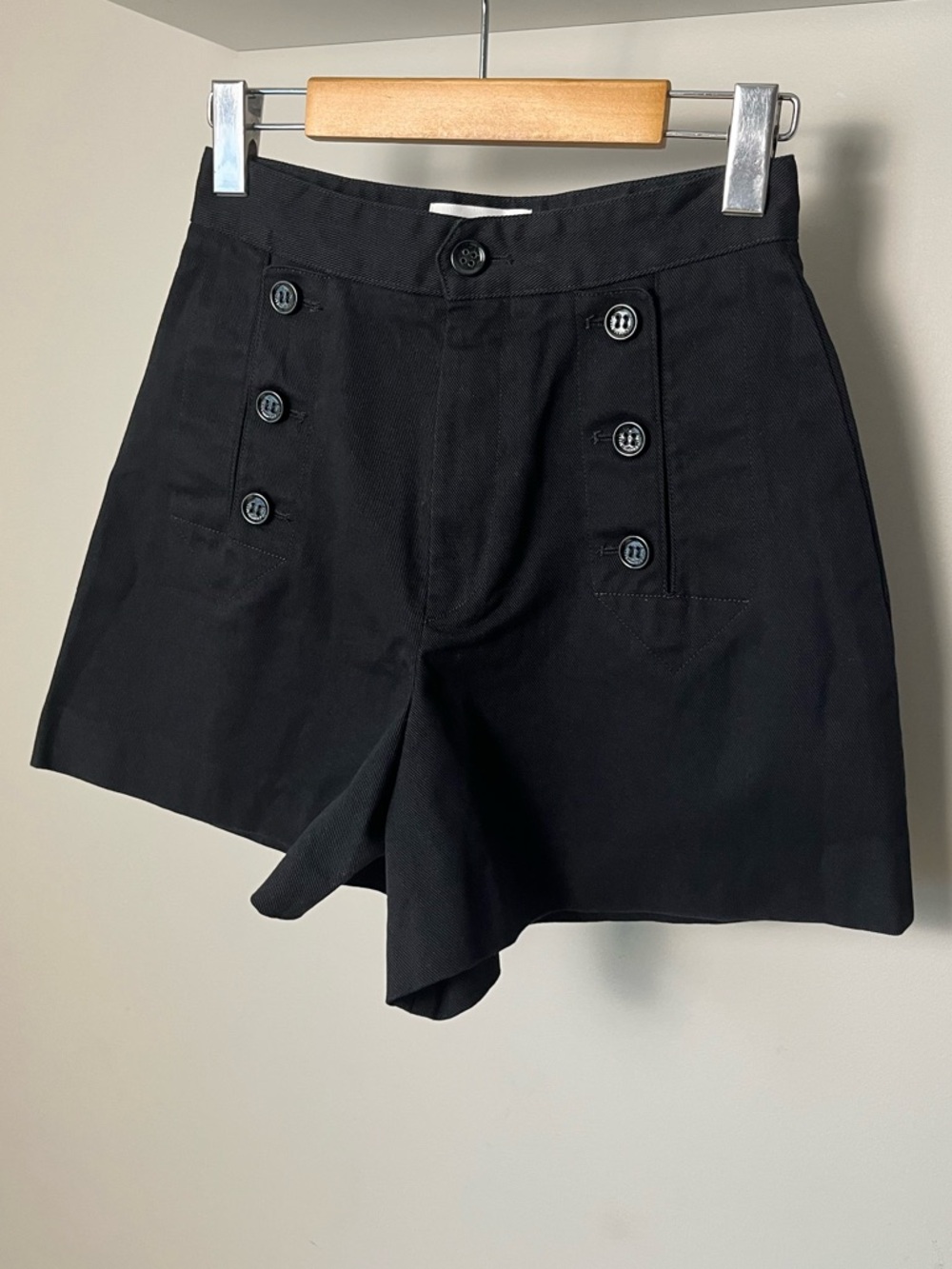 🔥 Isabel Marant Etoile High Waisted Button Front Sailor Shorts - Picture 2 of 9